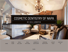 Tablet Screenshot of cosmeticdentistryofnapa.com